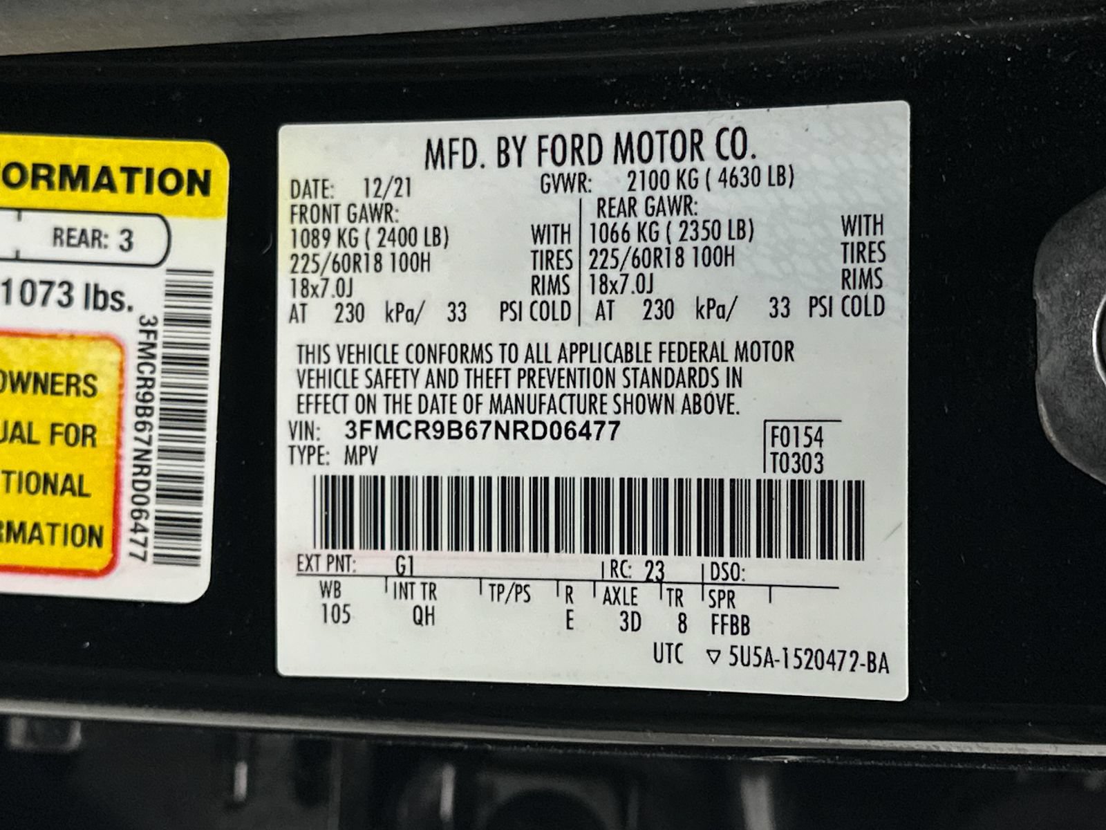 Used 2022 Ford Bronco Sport Big Bend AWD/4WD image 33