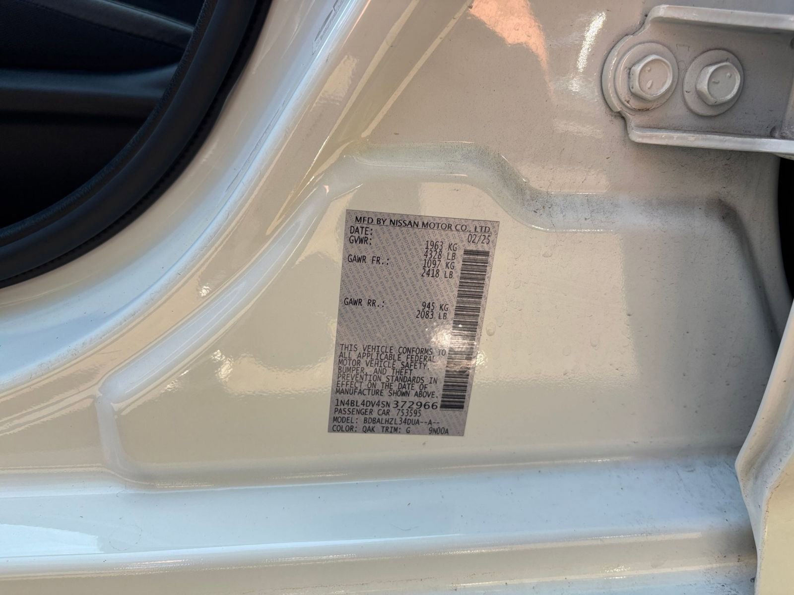 Used 2025 Nissan Altima 2.5 SV FWD image 28