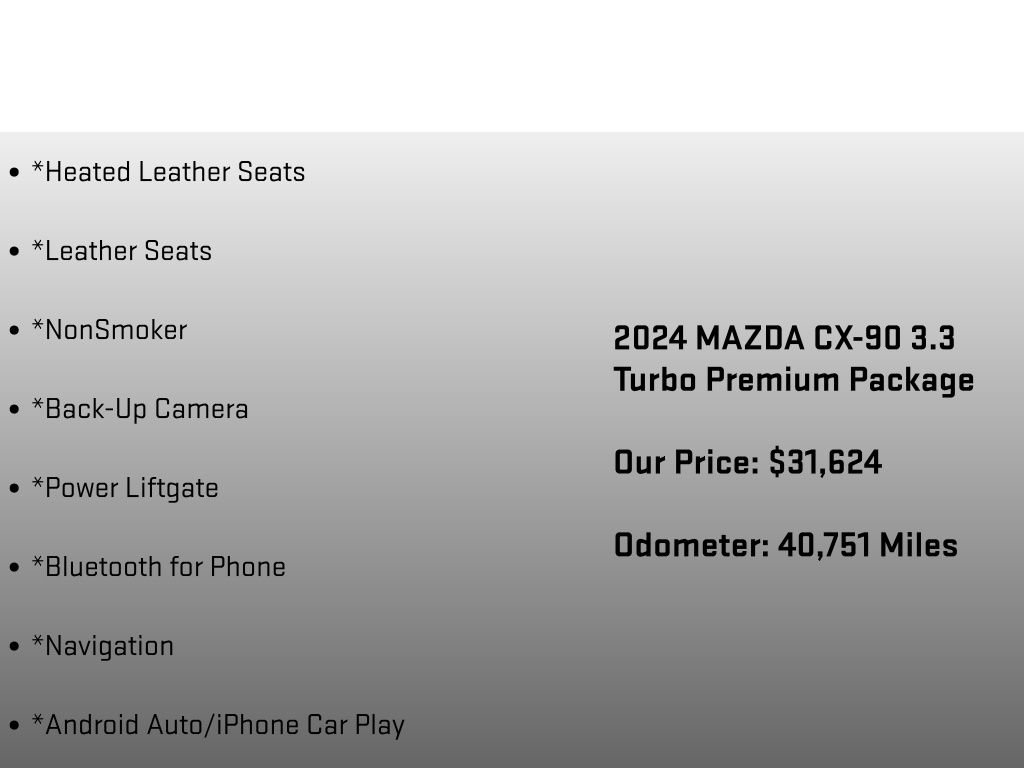 Used 2024 MAZDA CX-90 3.3 Turbo w/ Premium Package AWD/4WD image 6