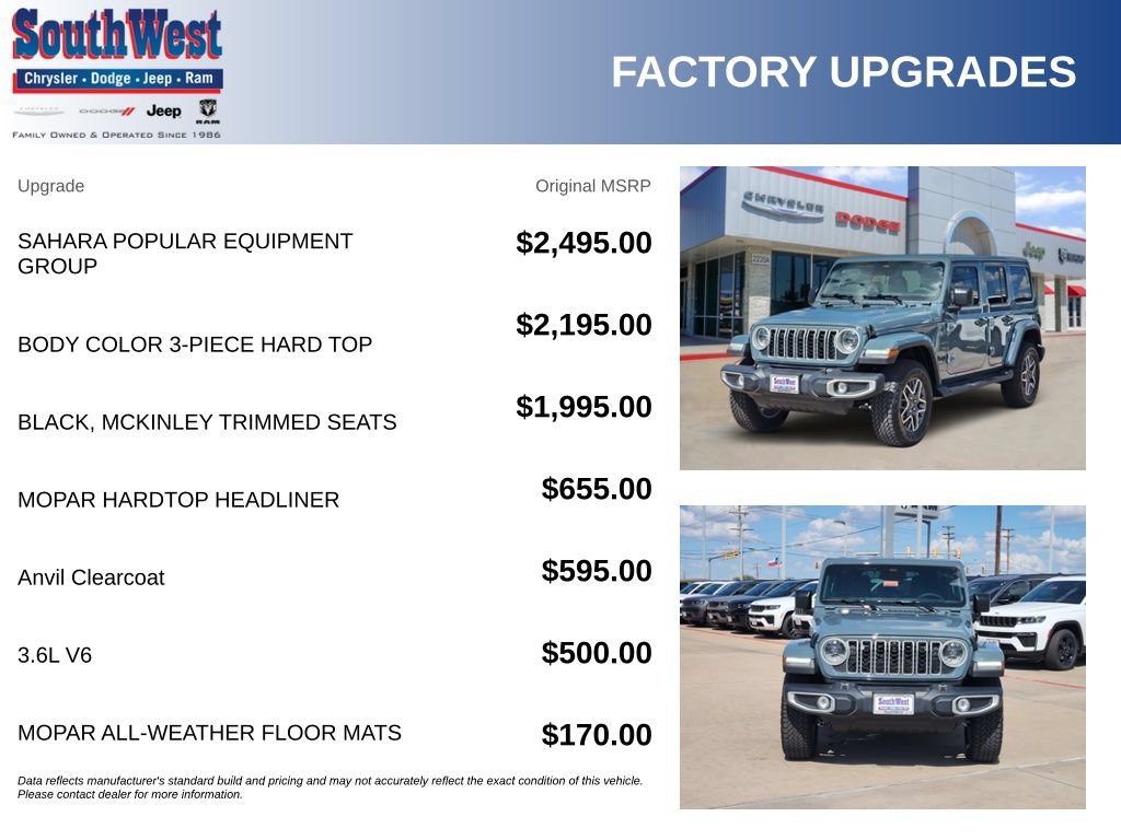New 2026 Jeep Wrangler Unlimited Sahara AWD/4WD image 11