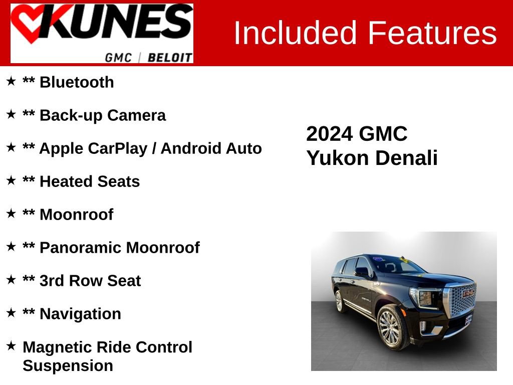 Used 2024 GMC Yukon Denali w/ Advanced Technology Package image 2