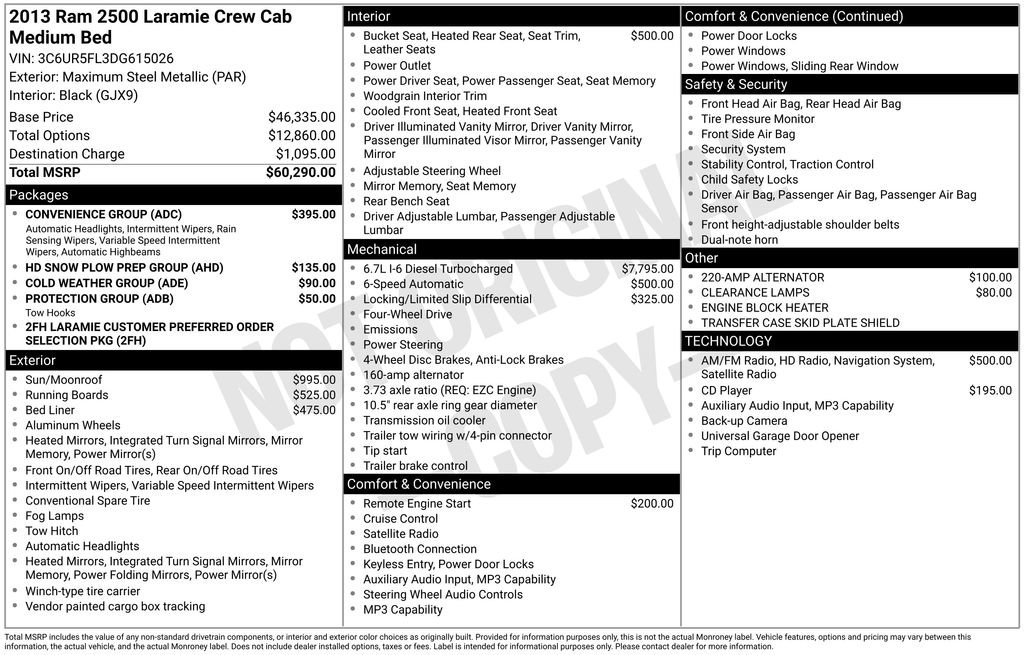 Used 2013 RAM 2500 Laramie w/ Convenience Group image 38