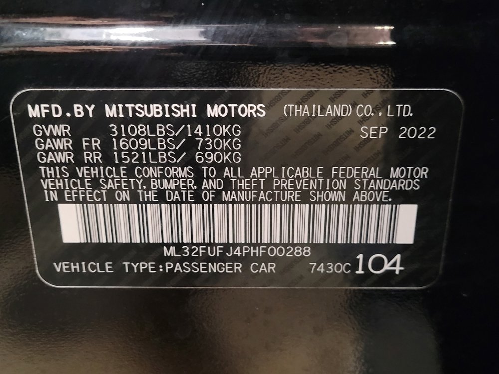 Used 2023 Mitsubishi Mirage G4 Black Edition image 33