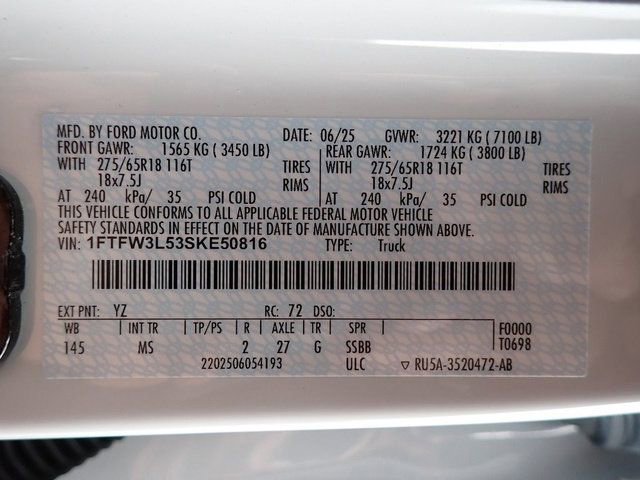 Certified 2025 Ford F150 XLT w/ Equipment Group 301A Standard image 22