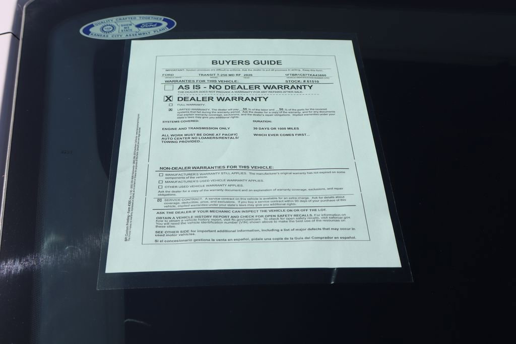 Used 2026 Ford Transit 250 148 Medium Roof w/ Load Area Protection Package RWD image 49