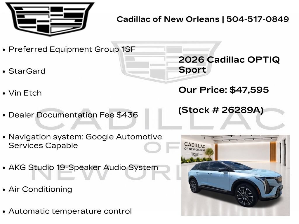 Certified 2026 Cadillac Optiq Sport 1 RWD image 7