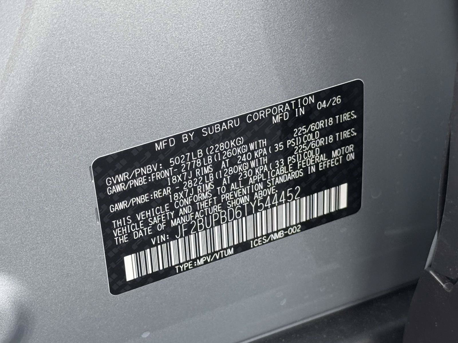New 2026 Subaru Outback Premium AWD/4WD image 18
