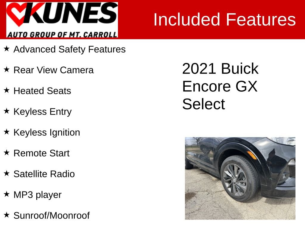 Used 2021 Buick Encore GX Select w/ Experience Buick Package AWD/4WD image 3