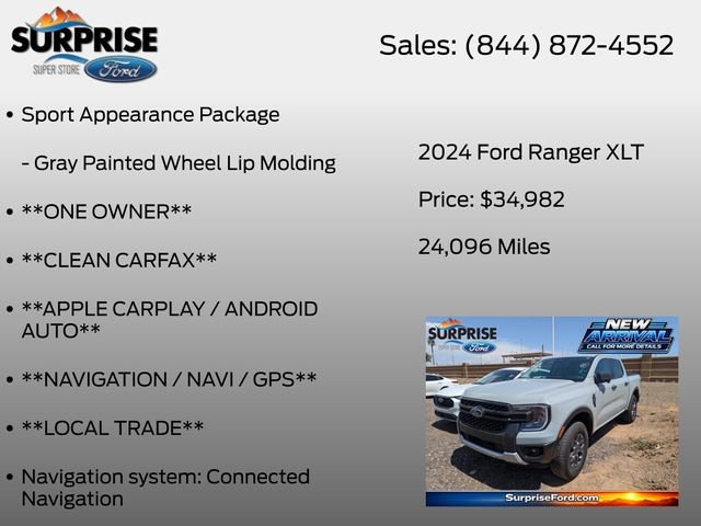 Used 2024 Ford Ranger XLT w/ Technology Package AWD/4WD image 18