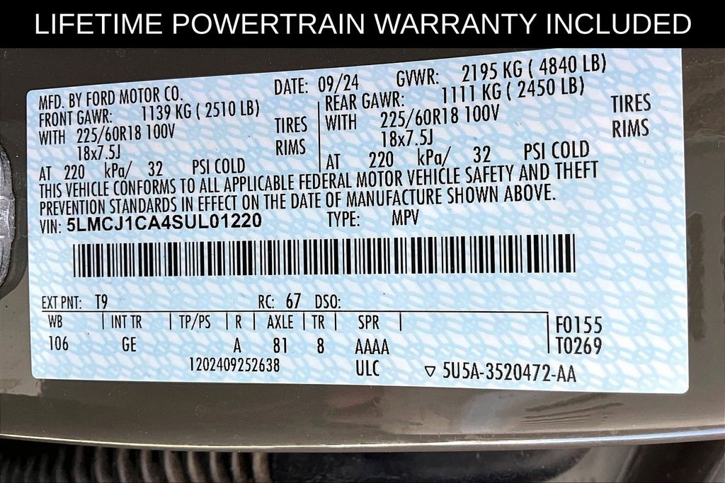 Used 2025 Lincoln Corsair Premiere w/ Equipment Group 101A image 42