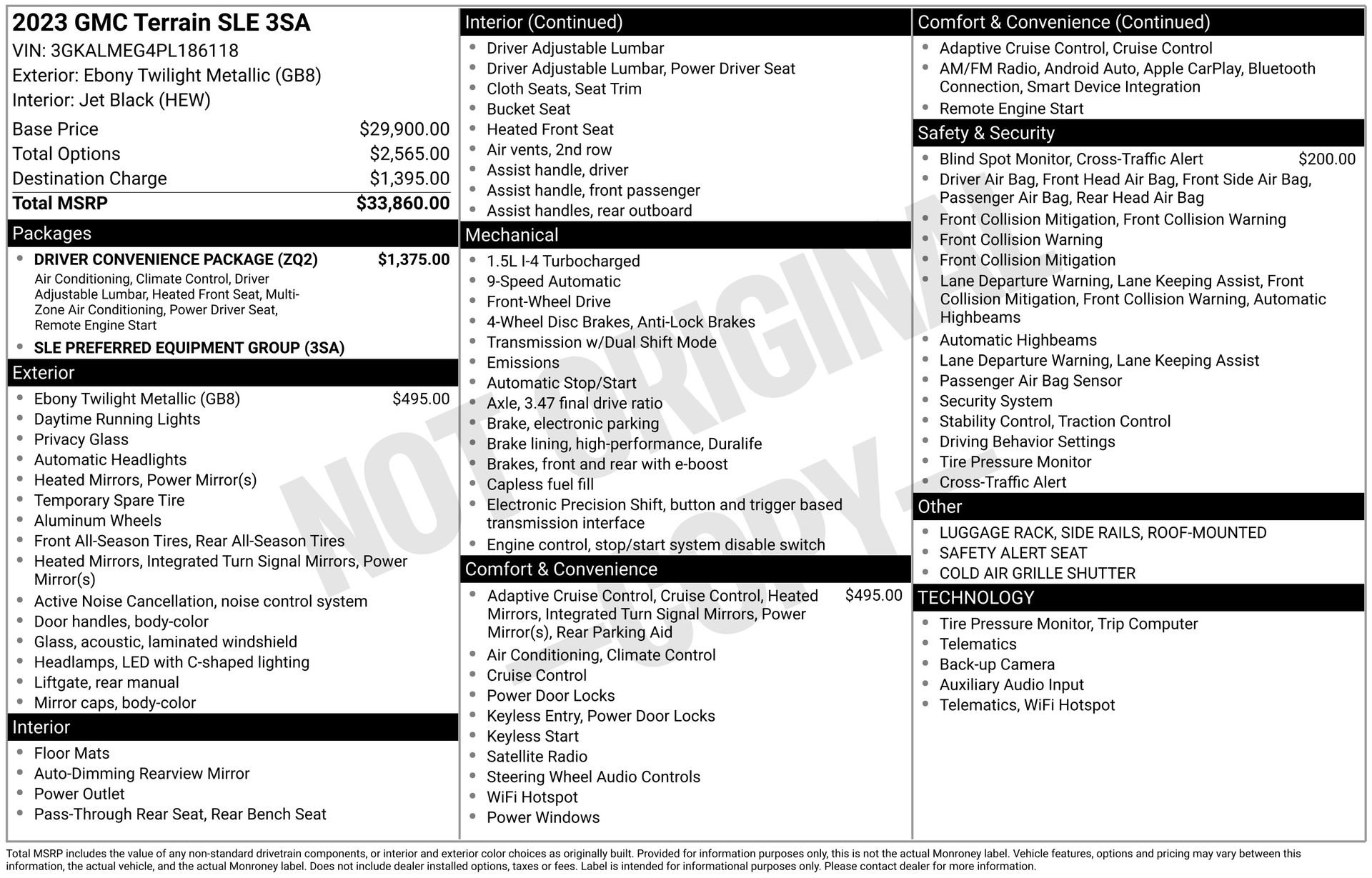 Used 2023 GMC Terrain SLE w/ Driver Convenience Package FWD image 5