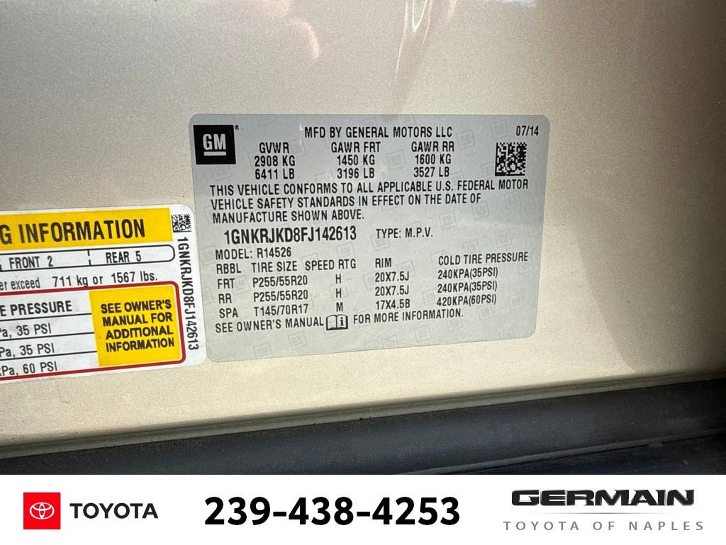 Used 2015 Chevrolet Traverse LTZ FWD image 25