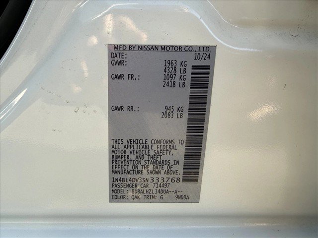 Used 2025 Nissan Altima 2.5 SV FWD image 26