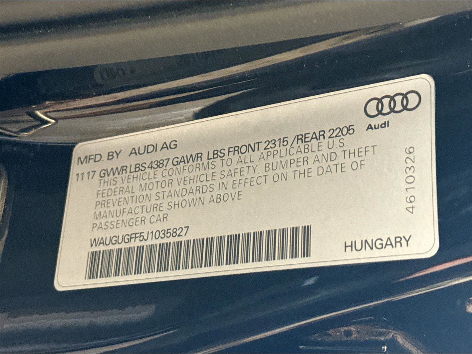 Certified 2018 Audi A3 2.0T Premium Plus w/ Premium Plus Package FWD image 33