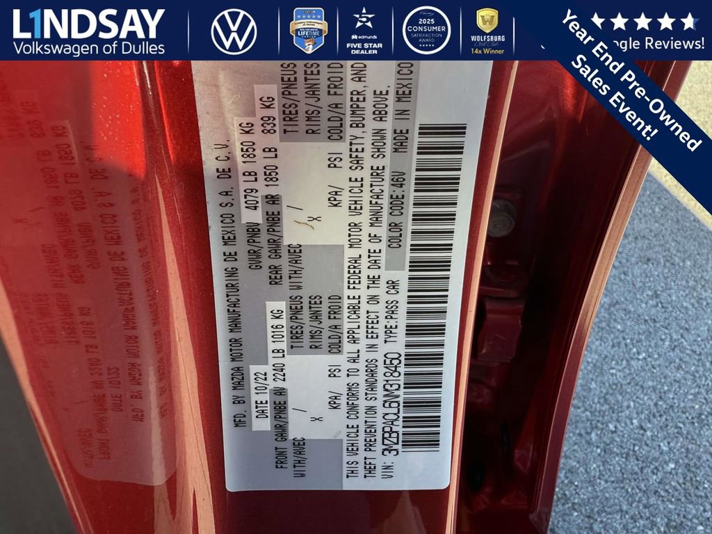 Used 2022 MAZDA MAZDA3 s image 25