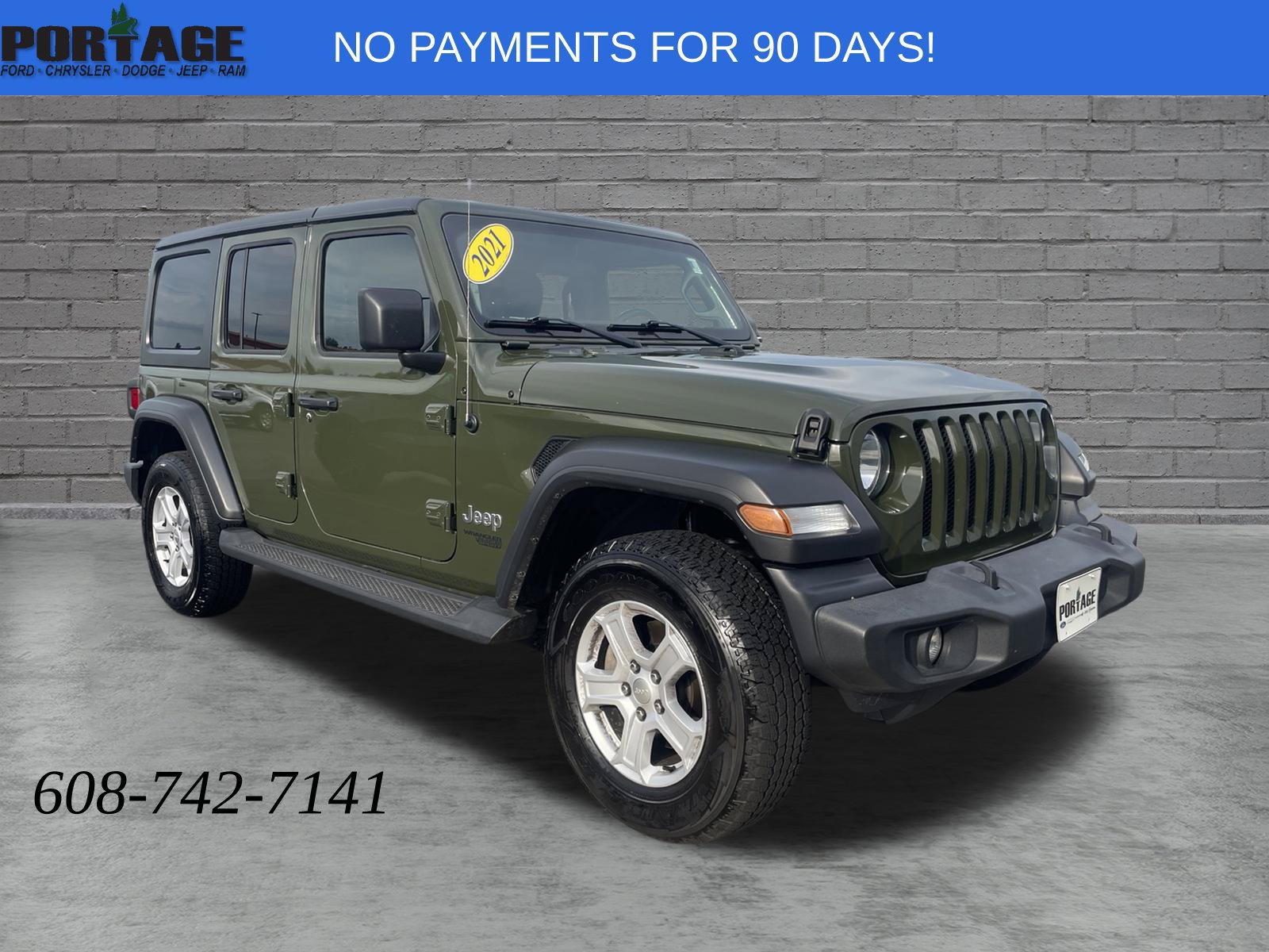Used 2021 Jeep Wrangler Unlimited Sport AWD/4WD image 1
