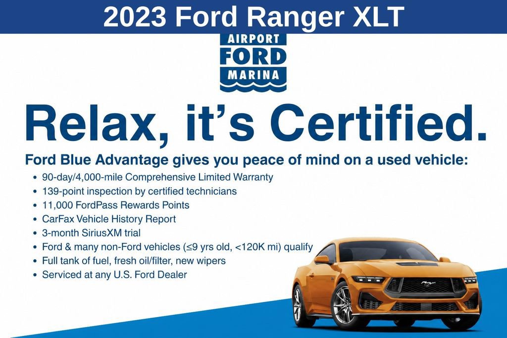 Certified 2023 Ford Ranger XLT w/ Equipment Group 301A Mid RWD image 2