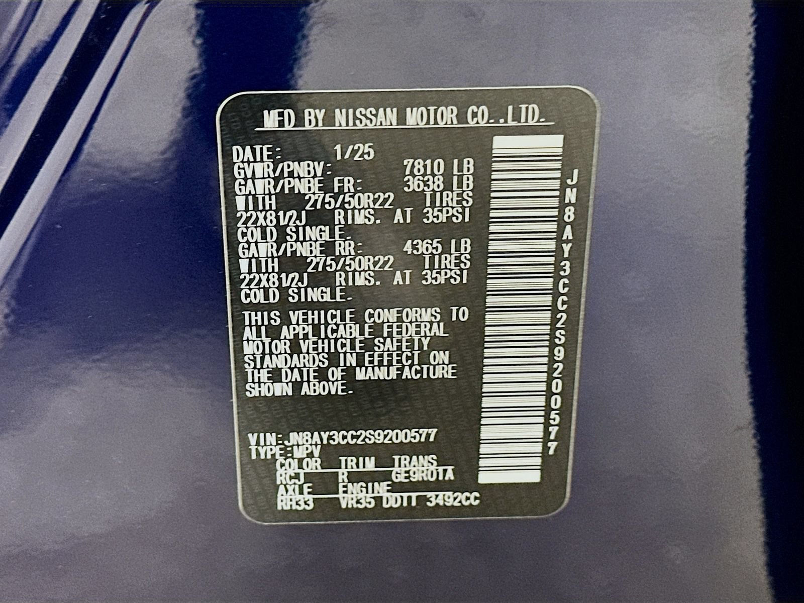 Used 2025 Nissan Armada Platinum Reserve AWD/4WD image 51