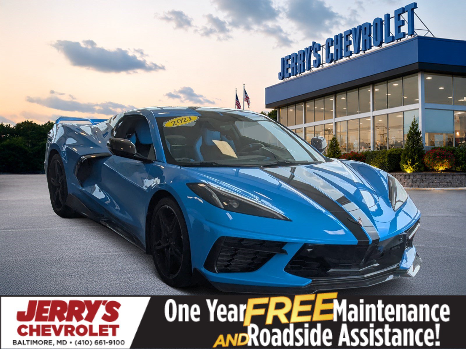 Used 2021 Chevrolet Corvette Stingray Premium Conv w/ Z51 Performance Package RWD image 1