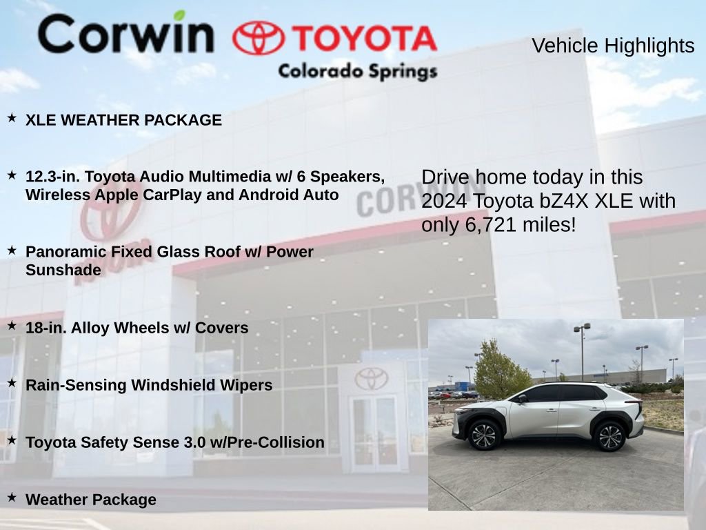 Used 2024 Toyota bZ4X XLE w/ Weather Package AWD/4WD image 7