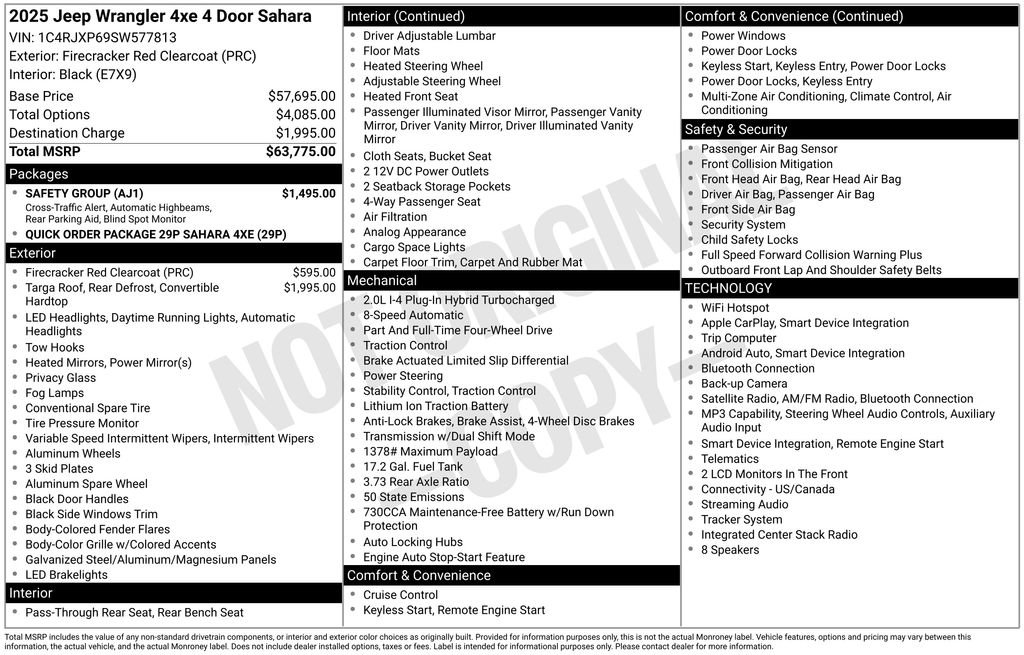 Used 2025 Jeep Wrangler Unlimited Sahara w/ Safety Group image 5