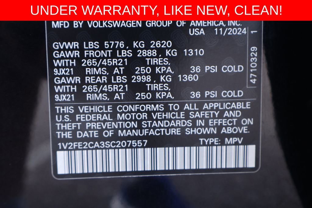 Used 2025 Volkswagen Atlas Cross Sport SEL Premium R-Line AWD/4WD image 28