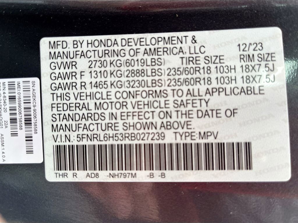 Used 2024 Honda Odyssey EX image 32