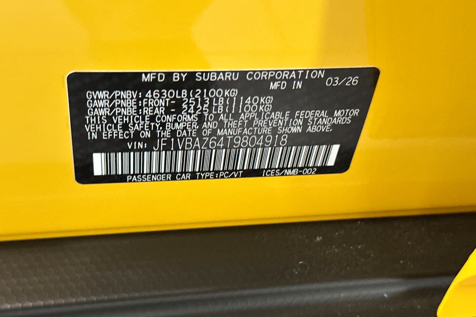 New 2026 Subaru WRX tS w/ Popular Package #2 AWD/4WD image 32