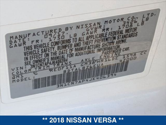 Used 2018 Nissan Versa SV image 20