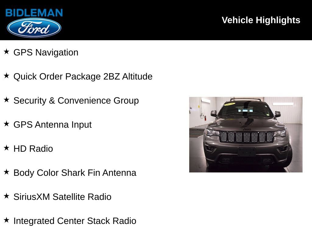 Used 2020 Jeep Grand Cherokee Altitude AWD/4WD image 10