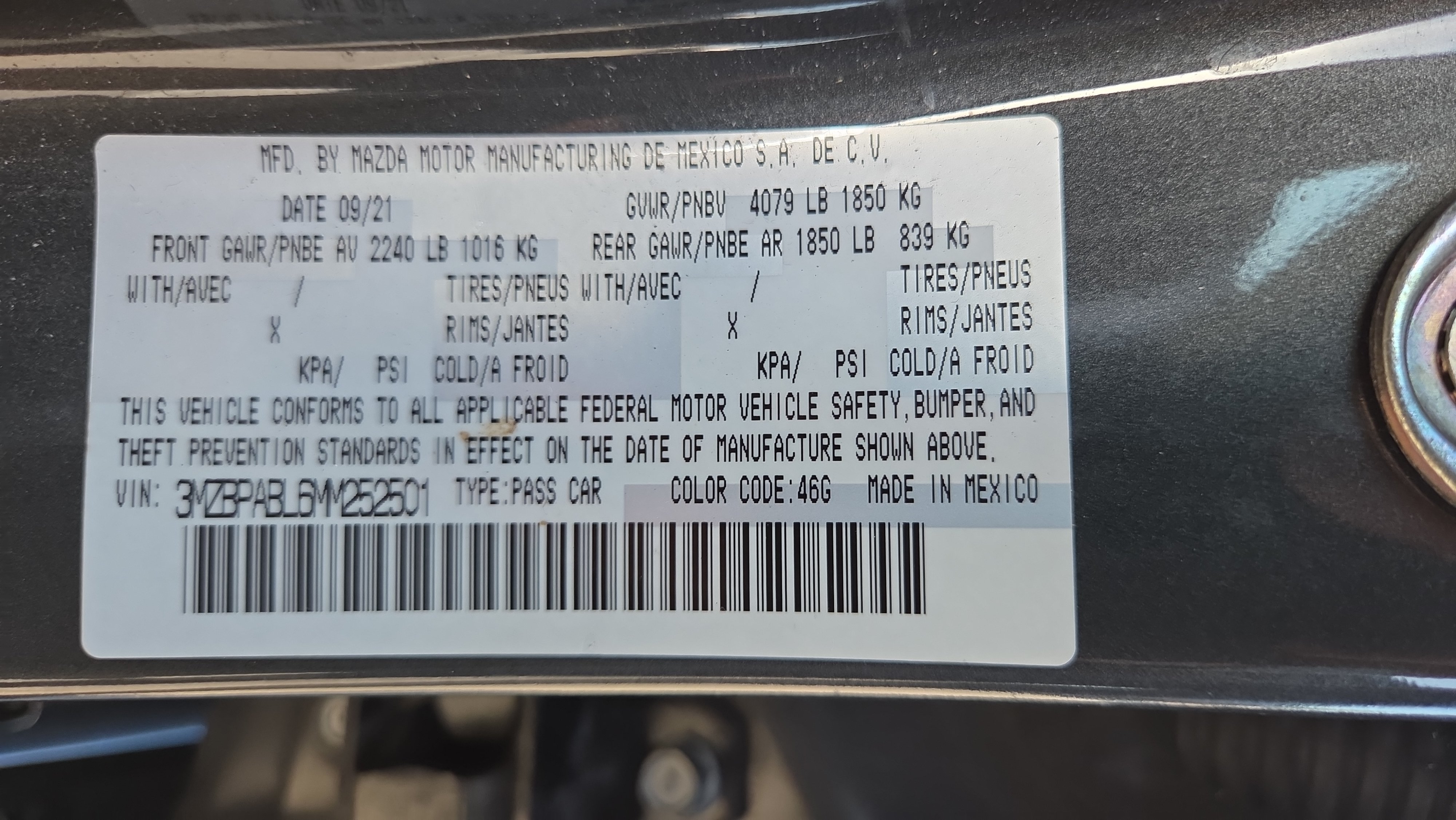 Used 2021 MAZDA MAZDA3 s FWD image 24