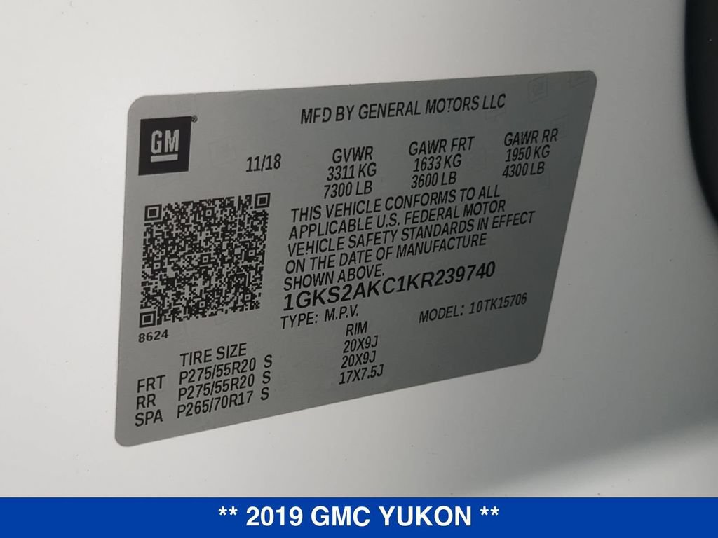 Used 2019 GMC Yukon SLE w/ SLE Value Package AWD/4WD image 26