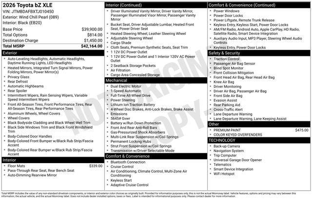 New 2026 Toyota bZ XLE image 31