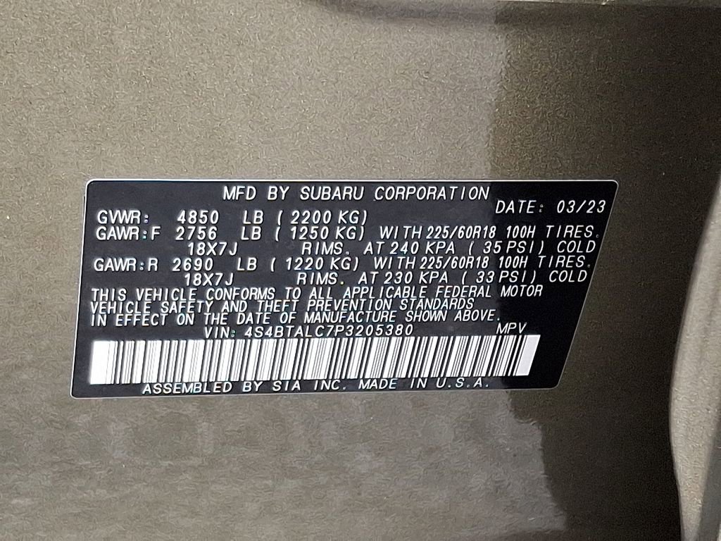 Certified 2023 Subaru Outback Onyx Edition image 28