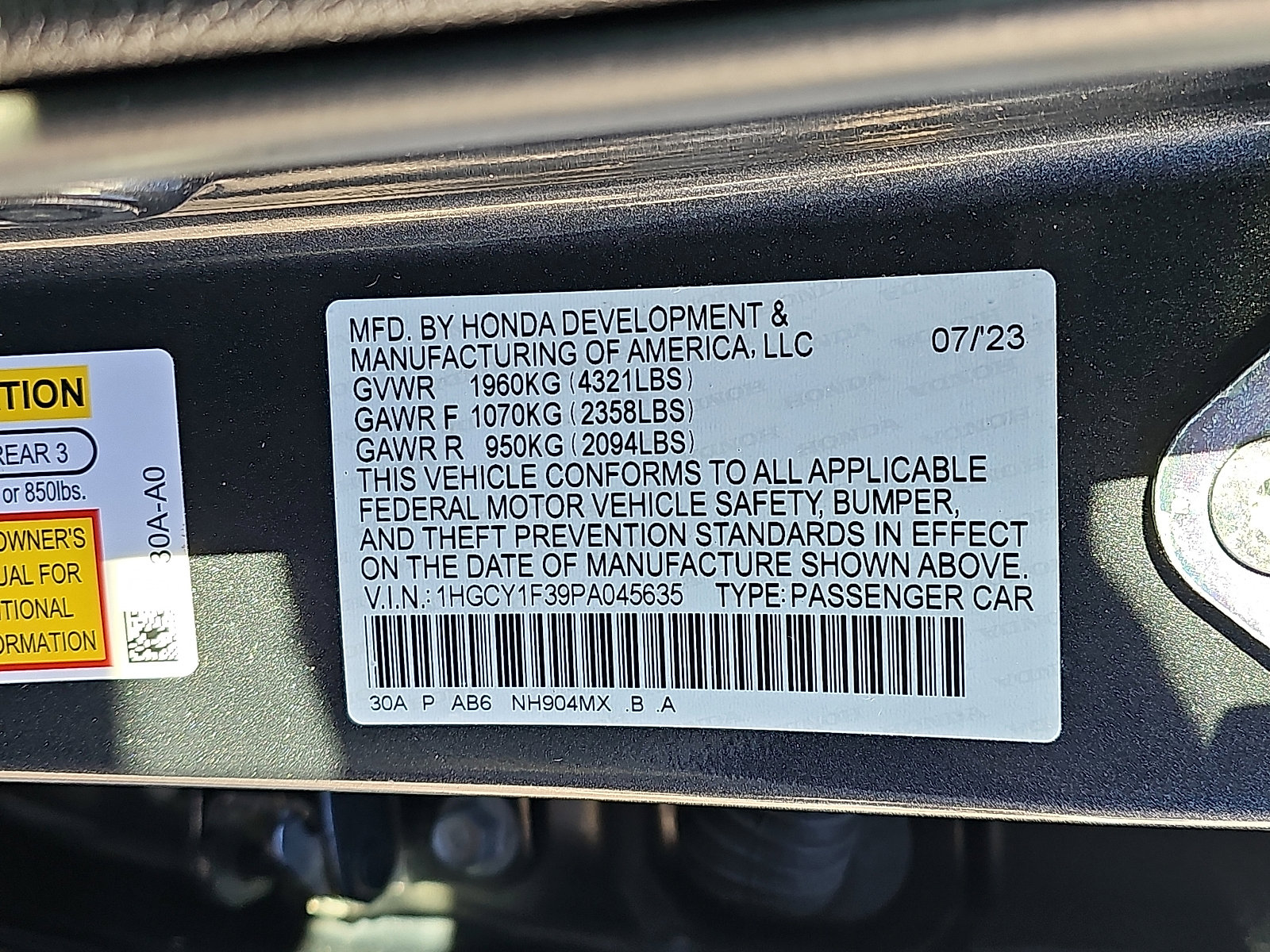 Used 2023 Honda Accord EX image 27