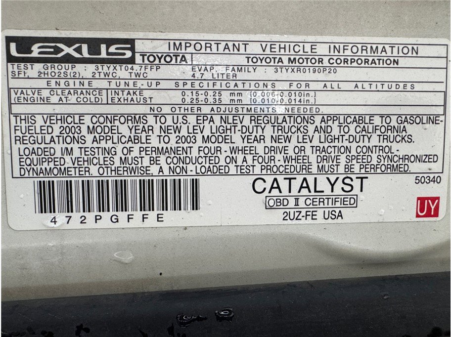 Used 2003 Lexus GX 470 image 25