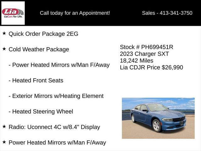 Certified 2023 Dodge Charger SXT w/ Cold Weather Package RWD image 6