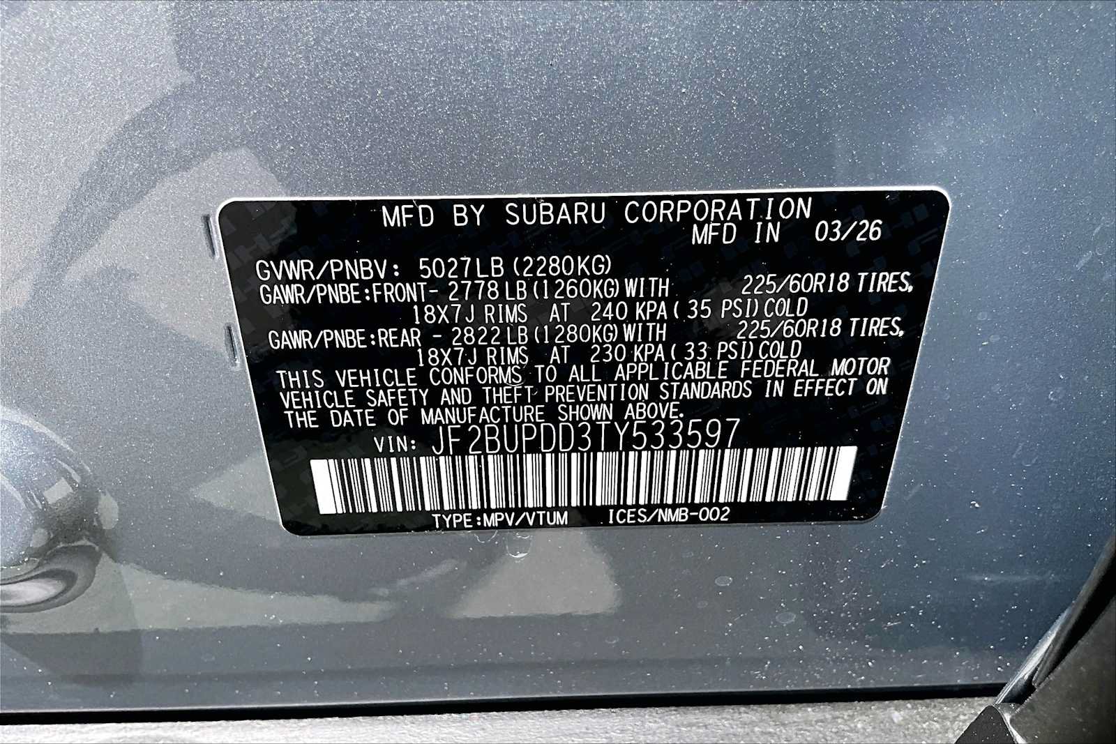 New 2026 Subaru Outback Limited AWD/4WD image 18