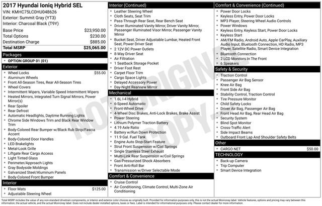 Used 2017 Hyundai Ioniq SEL image 12