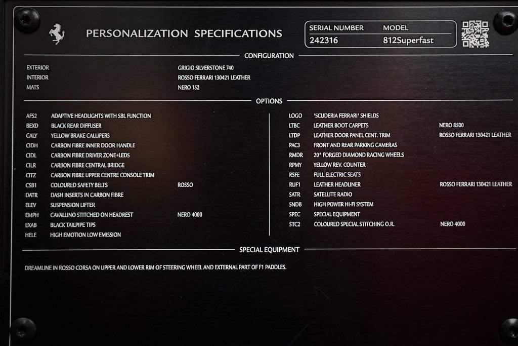 Certified 2019 Ferrari 812 Superfast RWD image 50