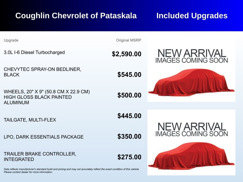 Used 2023 Chevrolet Silverado 1500 Custom Trail Boss w/ LPO, Dark Essentials Package image 2