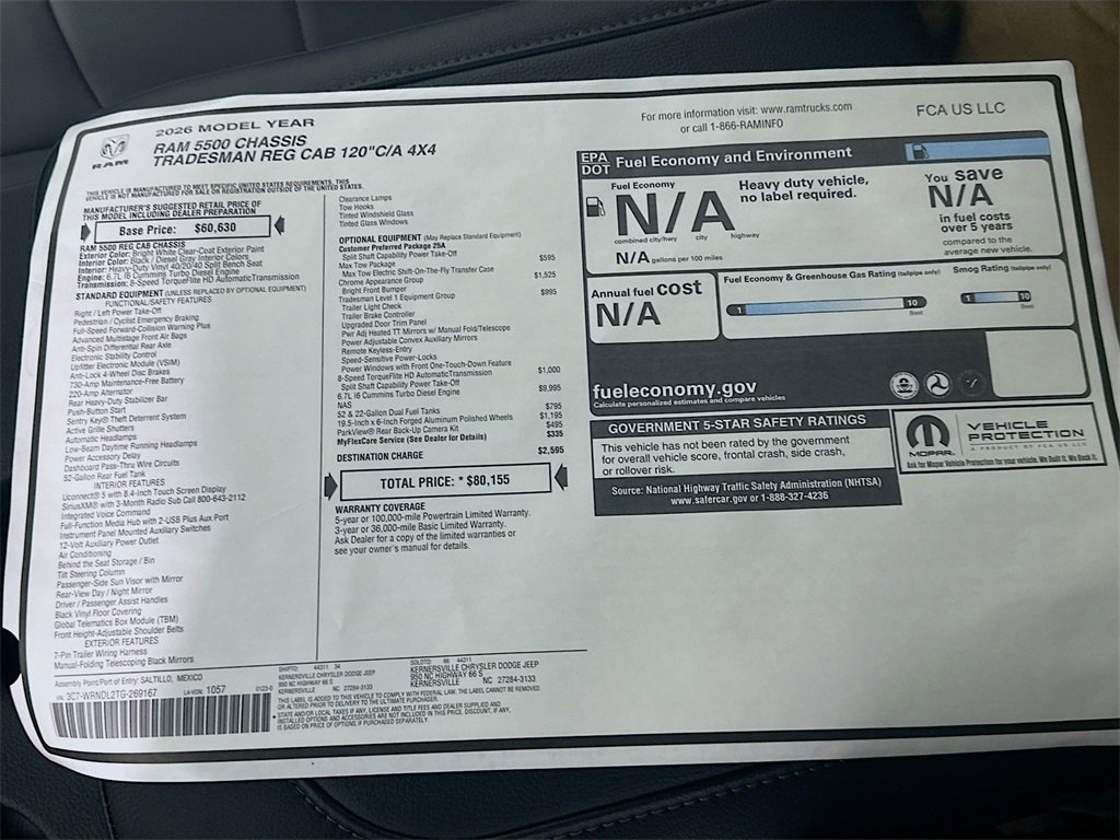 New 2026 RAM 5500 Tradesman image 20