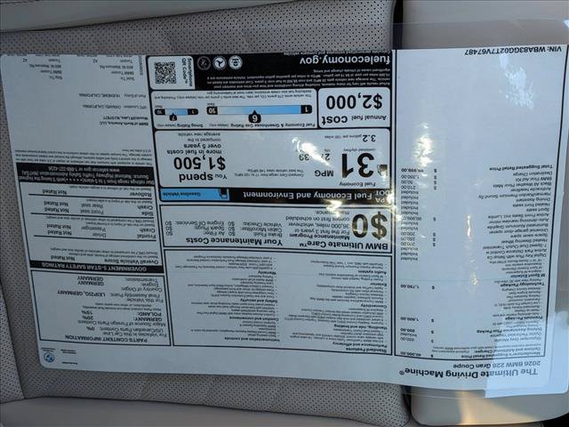 New 2026 BMW 228i w/ Technology Package FWD image 19