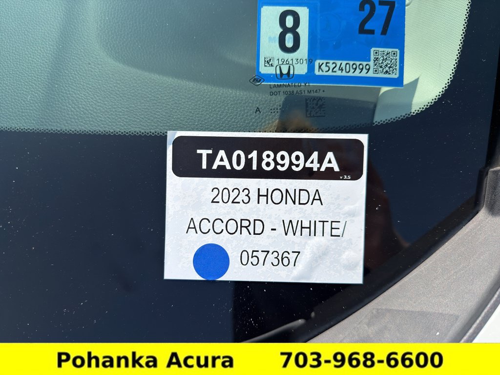 Used 2023 Honda Accord EX image 36