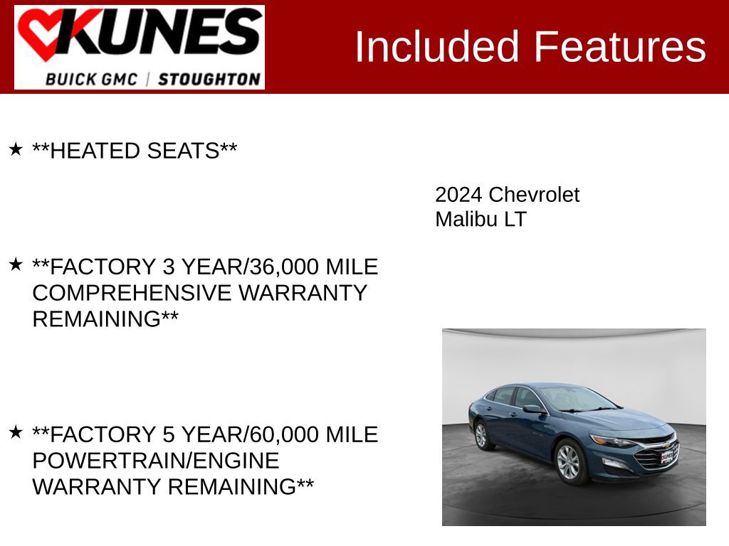 Used 2024 Chevrolet Malibu LT FWD image 3