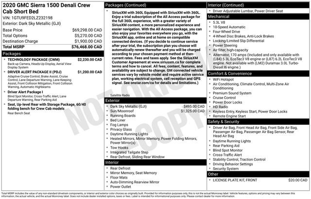 Used 2020 GMC Sierra 1500 Denali w/ Technology Package AWD/4WD image 36