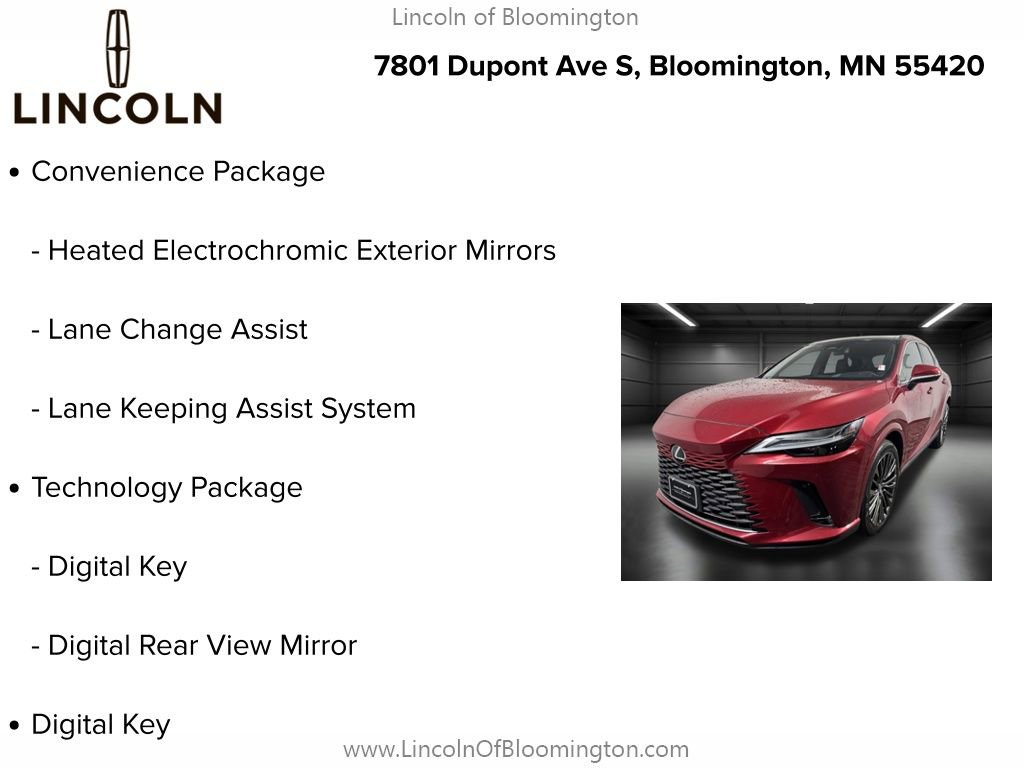 Used 2024 Lexus RX 450h AWD w/ Convenience Package image 5