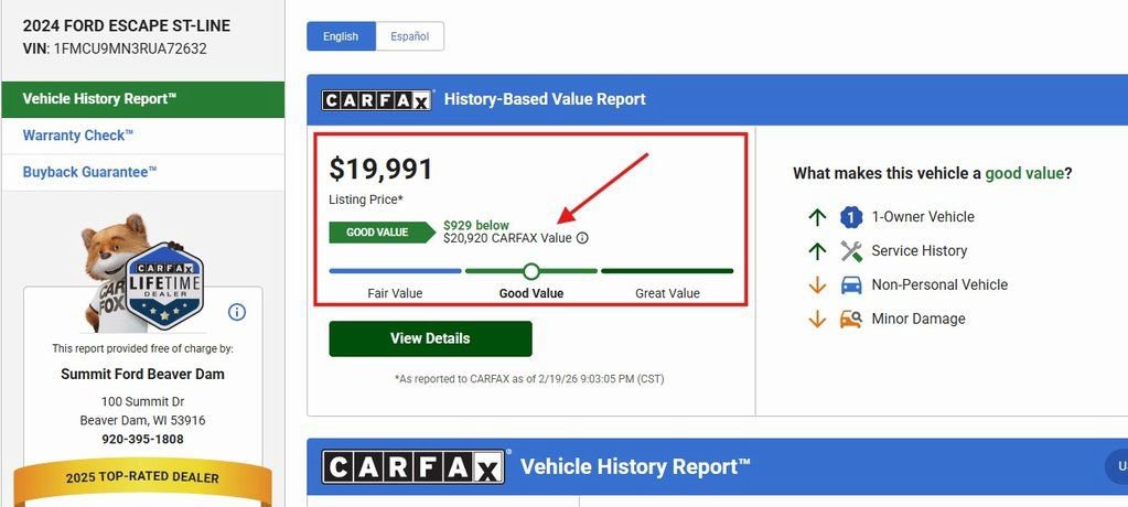 Used 2024 Ford Escape ST-Line image 2