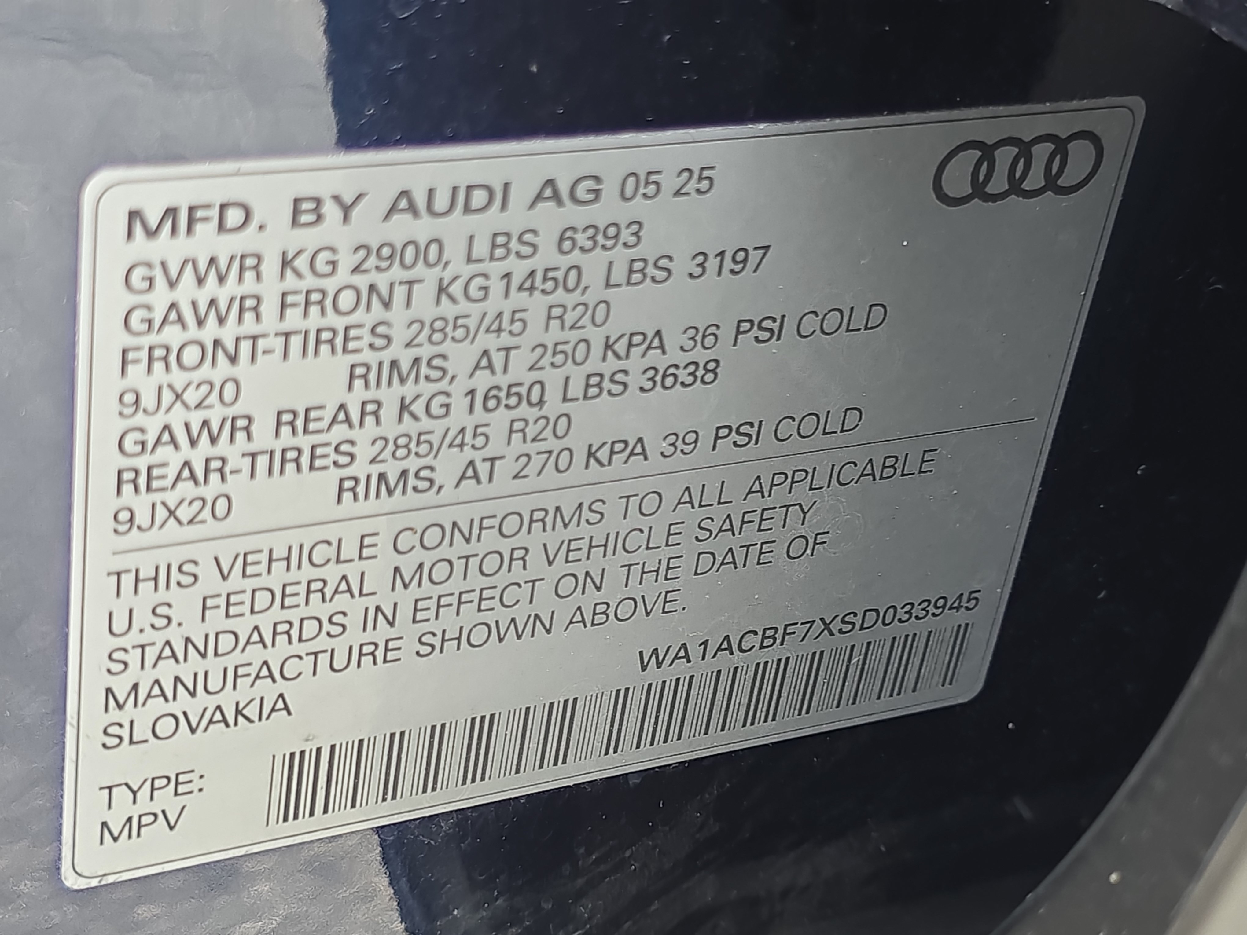 Certified 2025 Audi Q7 2.0T Premium w/ Convenience Plus Package AWD/4WD image 39