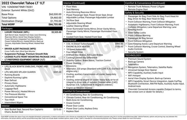 Certified 2022 Chevrolet Tahoe LT w/ Luxury Package AWD/4WD image 35